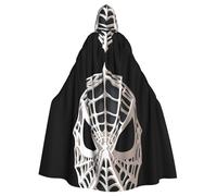 WHJSHOP Masque en toile d'araignée pour adulte - Cape à capuche pour homme et femme - Manteau pour jeu de rôle
