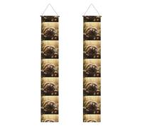 WHJSHOP Nature Lovely Hedgehog Lovers Impression Bannière de porche pour remise de diplôme - Robuste, durable, lavable et réutilisable Décoration de remise de diplôme 30,5 x 180,3 cm
