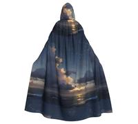 WHJSHOP Nebuleuses on the sea Picture Cape à capuche pour adulte sans fermeture éclair, confortable et durable pour les jeux de rôle