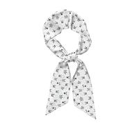 WHJSHOP Panda Bambou Imprimé Longue Bande Soie Foulard pour Femme, Doux et Lisse, Accessoires Sac à Main