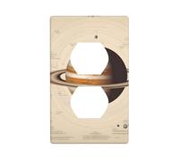 WHJSHOP Panneau mural Jupiter pour système solaire - Décoration durable - 11,4 x 7 cm