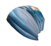 WHJSHOP Penguin Antarctica Ice Print Bonnet en tricot pour adulte - Bonnet extensible doux et confortable pour homme et femme Noir