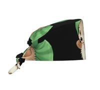 WHJSHOP Petit hérisson vert pour nettoyage d'images - Chapeau de chef pour homme et femme - Pour chirurgie, allaitement