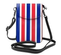 WHJSHOP Petit sac à bandoulière à rabat en cuir pour femme avec image de drapeau français, imperméable et durable