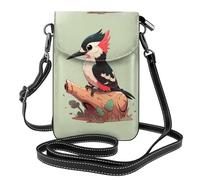 WHJSHOP Petit sac à bandoulière à rabat en cuir pour femme, motif pic de dessin animé, imperméable et durable