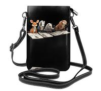 WHJSHOP Petit sac à bandoulière en cuir pour femme avec inscription Friends Reading Newspaper Picture, imperméable et durable