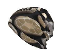 WHJSHOP Petoskey Stone Picture Bonnet tricoté tendance pour adulte - Doux, confortable et respirant pour homme et femme - Noir