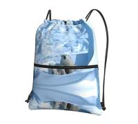 WHJSHOP polar bear Prints Sac à dos de sport léger et imperméable avec poche avant, idéal pour la gym, les voyages et la randonnée