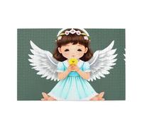 Whjshop Puzzles de 1000 pièces - Petits anges mignons - Puzzles éducatifs intellectuels en bois - Puzzles amusants pour soulager le stress