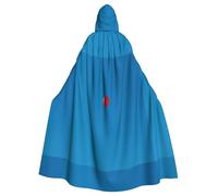 WHJSHOP Red Balloons In A Blue Sky Picture Halloween Cape à capuche pour homme et femme Vêtement de cheminée Jeu de rôle