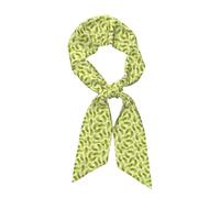 WHJSHOP Sushi Dill Pickles Écharpe en soie imprimée longue bande pour femme, bande douce et lisse, accessoires de sac à main