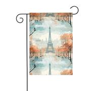 WHJSHOP Tableau de la Tour Eiffel de Paris - Décoration de jardin - 30,5 x 45,7 cm - Épaisseur et durabilité