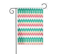 WHJSHOP Tableau des ondulations courbes de couleur - Drapeaux de jardin 30,5 x 45,7 cm pour décoration de cour avec une largeur de poteau de 3 cm (drapeau uniquement, mât non inclus)