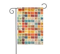 WHJSHOP Tableau périodique des éléments - Drapeau de jardin - Décoration de cour - 30,5 x 45,7 cm - Épais et durable