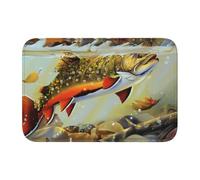 WHJSHOP Tapis de bain bien conçu avec dos antidérapant, jeté en polyester durable pour salle de bain, coiffeuse ou suite d'invités 101,6 x 152,4 cm