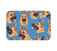 WHJSHOP Tapis de sol en velours avec motif chien de berger allemand, tapis de chambre, salon, dortoir, décoration de la maison