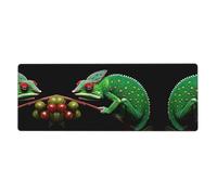 WHJSHOP Tapis de souris extra large motif caméléon mystérieux pour ordinateur de bureau, clavier de jeu, version épaisse, 30,5 x 80 cm