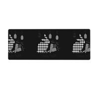 WHJSHOP Tapis de souris Happy Easter 30,5 x 80 cm Surface de jeu étendue