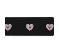 WHJSHOP Tapis de souris motif Love in The Bubble Extra Large 30,5 x 80 cm pour ordinateurs de bureau, ordinateurs portables, ordinateurs personnels