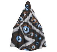 WHJSHOP The Evil Eye Looked Picture Halloween Cape à capuche pour homme et femme