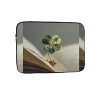 WHJSHOP The Four Leaf Clover in The Book Pattern Laptop Case - Housse antichoc pour ordinateur portable - Pour homme et femme, voyage d'affaires, école et bureau