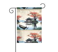 WHJSHOP The Four Seasons of Picture Drapeau de jardin Décoration de cour 30,5 x 45,7 cm Épaisseur durable