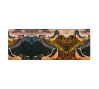 WHJSHOP The Great Wall of China Tapis de souris extra large pour ordinateur de bureau et clavier de jeu Version épaisse 30,5 x 80 cm