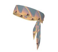 WHJSHOP The House Under The Rainbow Foulard de sport double face à séchage rapide, léger, respirant et réglable