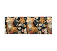 WHJSHOP The Little Mouse I Adore Prints Tapis de souris extra large antidérapant pour clavier de jeu et bureau d'ordinateur Version épaisse 30,5 x 80 cm