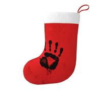 Whjshop The Mark of Terror Prints Chaussettes de Noël décoratives pour arbres de Noël, tables de salle à manger