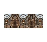 WHJSHOP The Metropolitan Museum of Art in New York Picture Tapis de souris extra large pour ordinateur, bureau, clavier de jeu, version épaisse, 30,5 x 80 cm