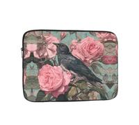 WHJSHOP The Raven in The Rose Prints Housse portable antichoc pour ordinateur portable pour homme et femme, voyage d'affaires et usage quotidien au bureau