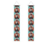 WHJSHOP The Silent Monkey Printing Bannière de porche pour remise de diplôme - Robuste, durable, lavable et réutilisable, décoration de remise de diplôme 30,5 x 180,3 cm