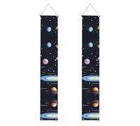 WHJSHOP The Solar Family Bannière de porche pour remise de diplôme - Robuste, durable, lavable et réutilisable, décoration de remise de diplôme 30,5 x 180,3 cm