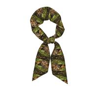 WHJSHOP Tiger In The Jungle Écharpe en soie imprimée longue bande pour femme, bande douce et lisse, accessoires de sac à main