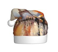 WHJSHOP Tour Eiffel Paris peinture impression chapeau de Noël pour adulte pour homme et femme vêtements bandeau pour les occasions festives