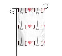 WHJSHOP True Love Prints Drapeaux de jardin 30,5 x 45,7 cm pour décoration de cour avec une largeur de poteau de 3 cm (drapeau uniquement, mât non inclus)