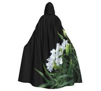 WHJSHOP Une cape à capuche pour adulte avec motif de coin de fleur pour Halloween assurant un entretien facile et une utilisation durable