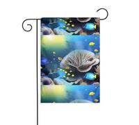 WHJSHOP Wonderful World Drapeau de jardin 30,5 x 45,7 cm pour décoration de cour avec une largeur de poteau de 3 cm (drapeau uniquement, mât non inclus)