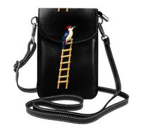 WHJSHOP Woodpecker On Ladder Picture Petit sac à bandoulière en cuir pour femme, imperméable et durable