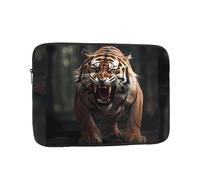 WHJSSF Angry Big Tiger Housse pour ordinateur portable 12" pour voyage d'affaires, école, bureau, usage quotidien