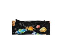 WHJSSF Bandeau à nœud pour bébé avec imprimé planètes, étoiles et voie lactée, doux et extensible pour séance photo, postiche mignon pour petites filles