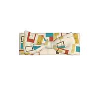 WHJSSF Bandeau à nœud pour bébé du milieu du siècle - Imprimé moderne - Doux et extensible - Accessoires de cheveux pour bébé fille