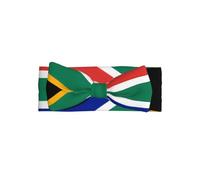 WHJSSF Bandeau bébé avec nœud imprimé drapeau de l'Afrique du Sud, accessoire doux et extensible pour séance photo, postiche mignon pour petites filles