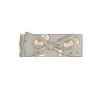WHJSSF Bandeau bébé avec nœud imprimé hérissons, doux et extensible, accessoire de nouveau-né pour séance photo, postiche mignon pour petites filles