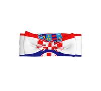 WHJSSF Bandeau pour bébé avec nœud imprimé drapeau de la République de Croatie - Doux et extensible pour de jolies séances photo et fêtes prénatales