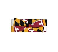 WHJSSF Bandeau pour bébé avec nœud imprimé drapeau du Maryland - Accessoires doux et extensibles pour cheveux de bébé fille