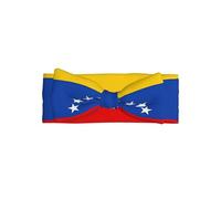 WHJSSF Bandeau pour bébé avec nœud imprimé drapeau du Venezuela - Accessoires doux et extensibles pour cheveux de bébé fille