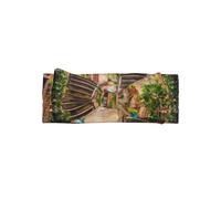 WHJSSF Bandeau pour bébé avec nœud imprimé rue méditerranéenne - Accessoire doux et extensible pour séance photo, postiche mignon pour petites filles