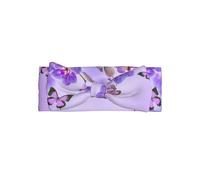 WHJSSF Bandeau pour bébé avec nœud papillon violet - Accessoire doux et extensible pour séance photo et fête prénatale - Couvre-chef doux, mignon et adorable pour nourrissons